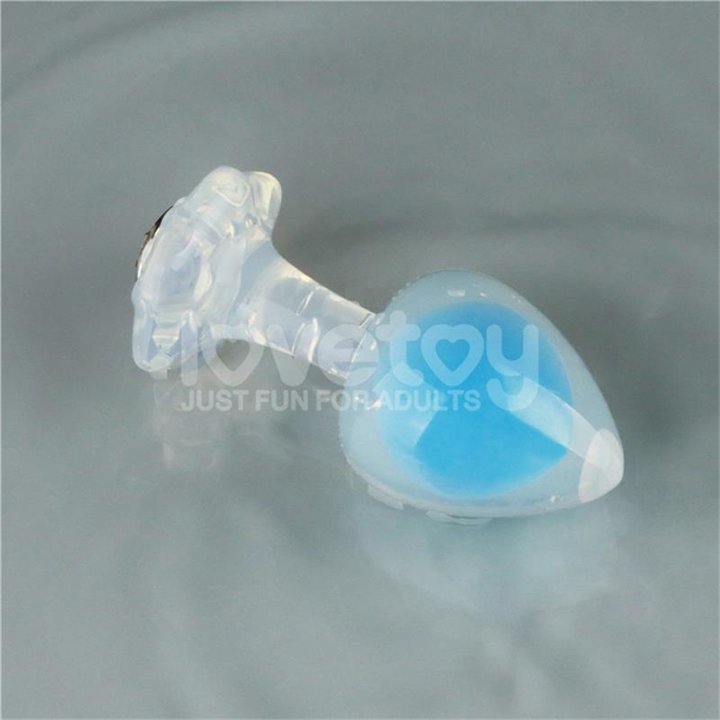 Gemoria Silicone Butt Plug Internal Steel Ball Glow in the Dark - LO-LV420021 - Teknashop Ltd
