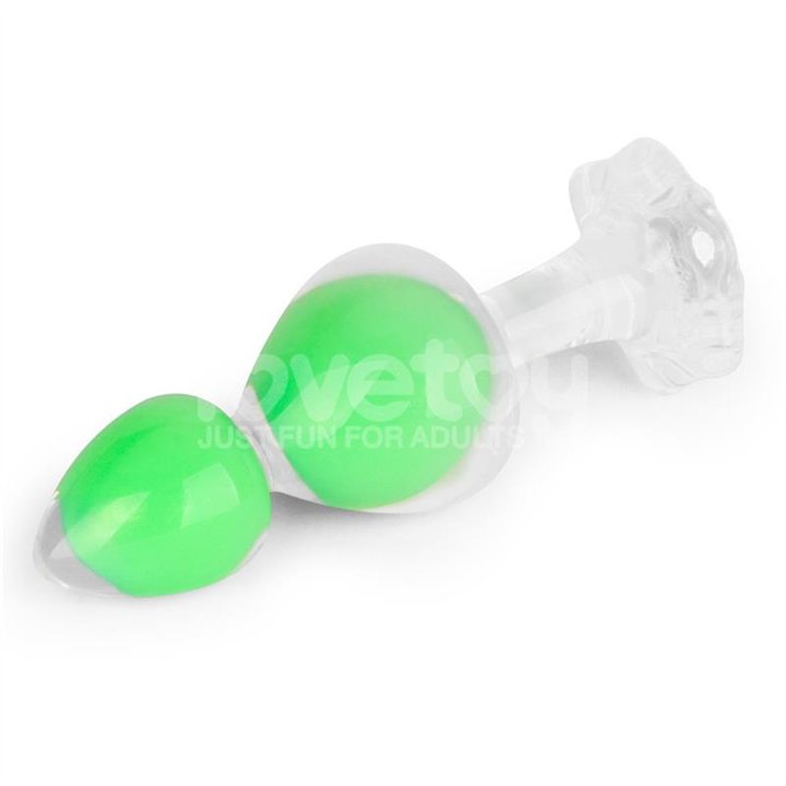 Gemoria Silicone Butt Plug Internal steel ball Glow in Dark - LO-LV420022 - Teknashop Ltd