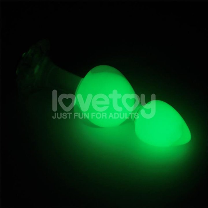 Gemoria Silicone Butt Plug Internal steel ball Glow in Dark - LO-LV420022 - Teknashop Ltd