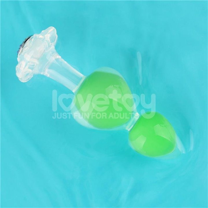 Gemoria Silicone Butt Plug Internal steel ball Glow in Dark - LO-LV420022 - Teknashop Ltd