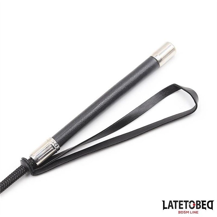 Whip with Heart Shape Black 60cm - 8436615007561 - Teknashop Ltd
