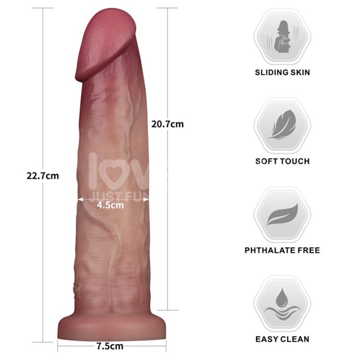 Sliding PRO II Dildo Sliding Skin Dual-layer 9 - LO-LV417103 - Teknashop Ltd