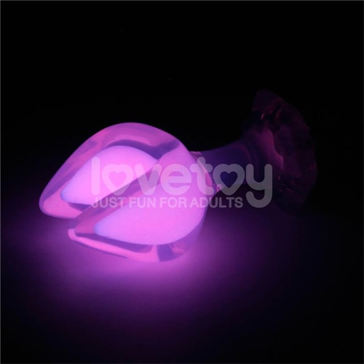 Gemoria Silicone Butt Plug dual crescent-shaped tip Glow Dark - LO-LV420023 - Teknashop Ltd