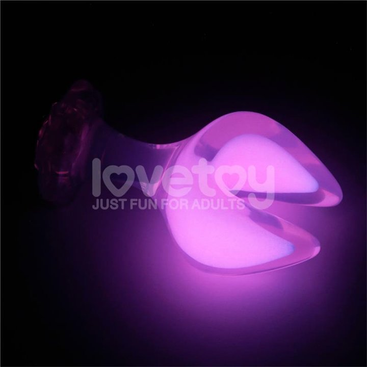 Gemoria Silicone Butt Plug dual crescent-shaped tip Glow Dark - LO-LV420023 - Teknashop Ltd