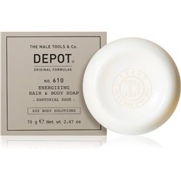 Depot, 600 Body Solutions No. 610, Hydrating, Massage Soap Bar, Skin and Hair, 70 g - Teknashop Ltd