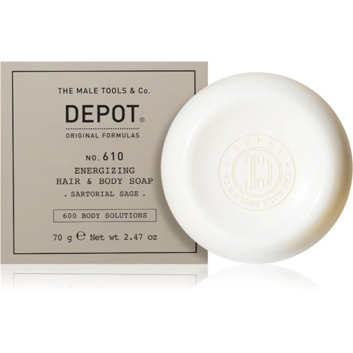 Depot, 600 Body Solutions No. 610, Hydrating, Massage Soap Bar, Skin and Hair, 70 g - Teknashop Ltd