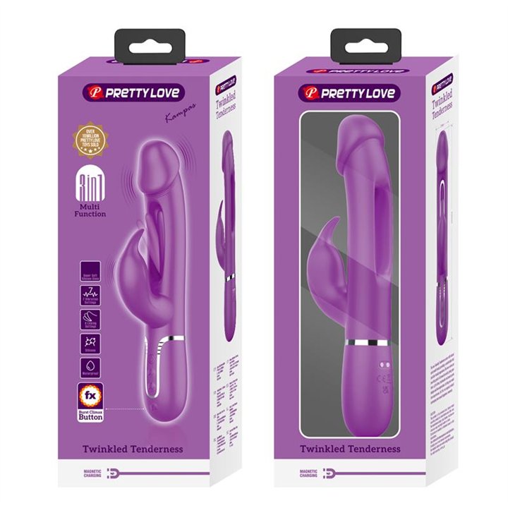 Kampas Vibrator With Licking Lilac - BW-500025-3 - Teknashop Ltd