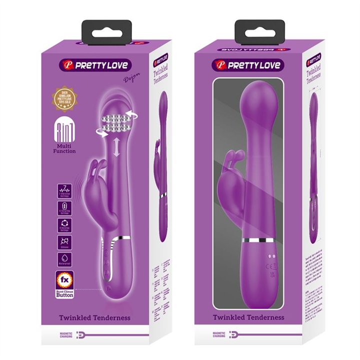 Dejon Vibrator Thrusting and Rotation Twinkled - BW-500014-3 - Teknashop Ltd