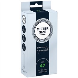 MISTER SIZE - CONDOMS SIZE XS 47 MM (10 UNITS) - D-242276 - Teknashop Ltd