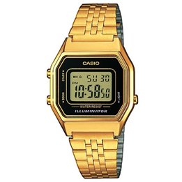 CASIO VINTAGE Mod. ICONIC LADY GOLD - BLACK - WW.LA680WEGA-1ER - Teknashop Ltd