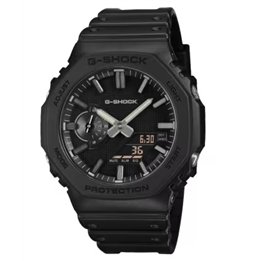 CASIO G-SHOCK Mod. OAK - LUXE BLACK SERIE - WW.GA-2100LXB-1AER - Teknashop Ltd