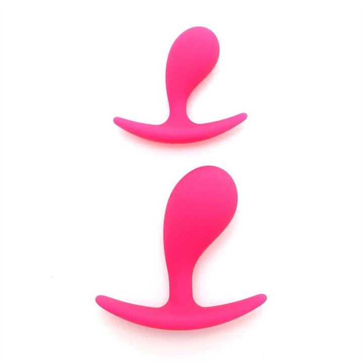 Anal Play Plug Duo set Copenhagen Pink - R2532 - Teknashop Ltd