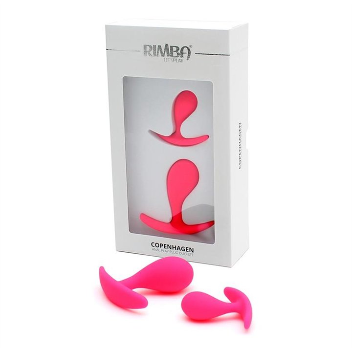 Anal Play Plug Duo set Copenhagen Pink - R2532 - Teknashop Ltd