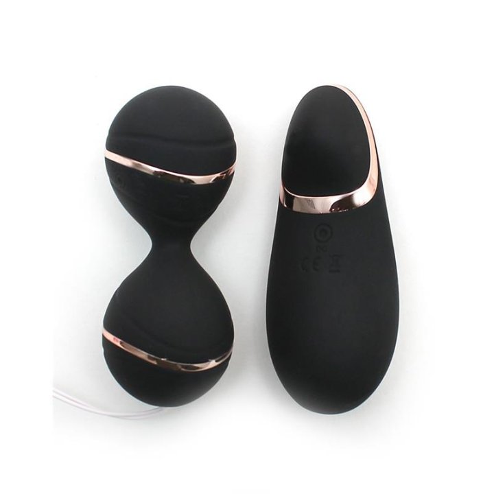 Vibrating Lay-on Kegelball set Ibiza Black - R2540 - Teknashop Ltd