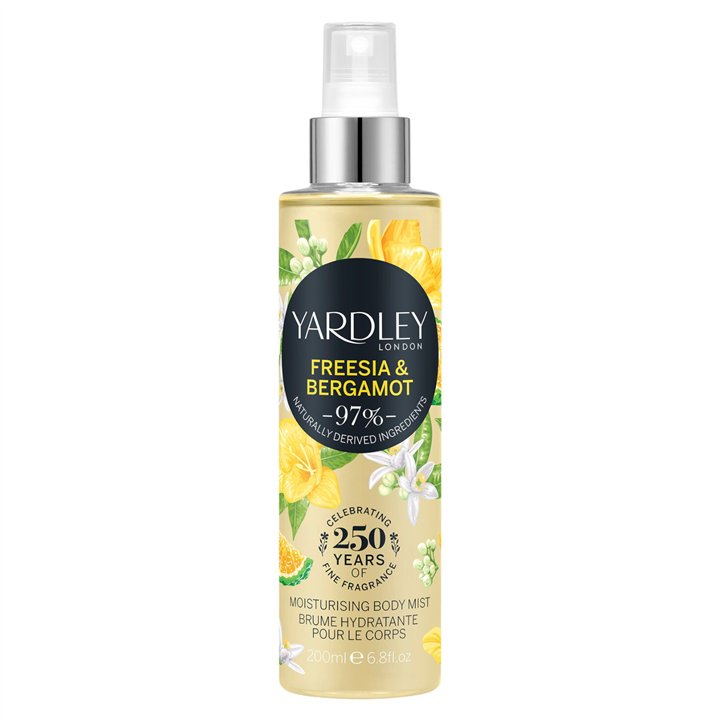 Yardley, Freesia and Bergamot, Scented Spray, For Women, 200 ml - Teknashop Ltd