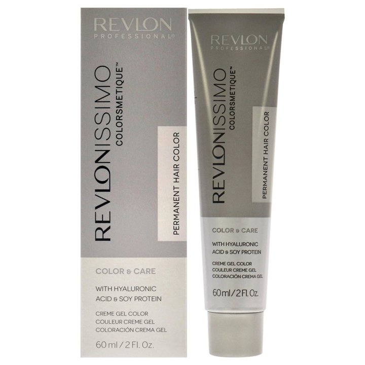 Revlon, Revlonissimo Colorsmetique, Hyaluronic Acid, Permanent Hair Dye, 8.21 Light Iridescent Ash Blonde, 60 ml - Teknashop Ltd