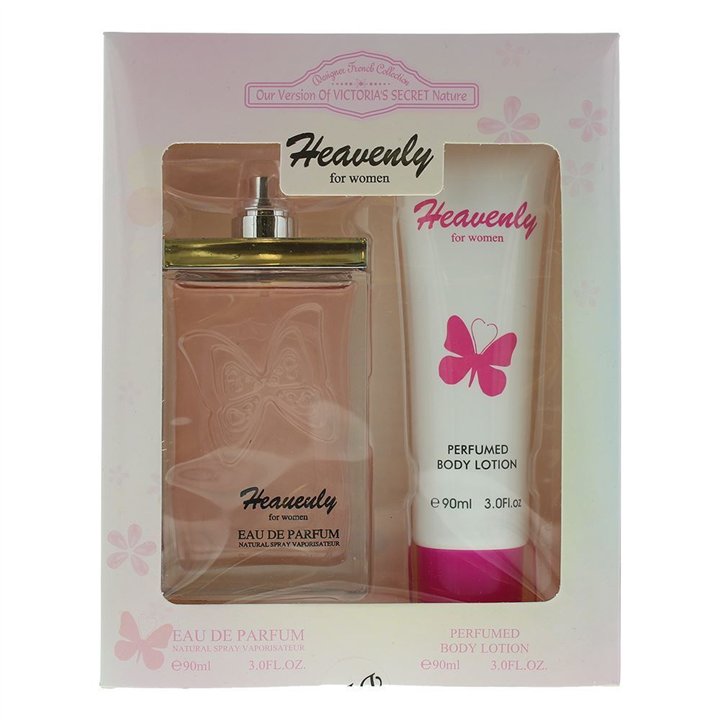Set Designer French: Heavenly, Eau De Parfum, For Women, 90 ml + Heavenly, Hydrates, Body Lotion, 90 ml - Teknashop Ltd