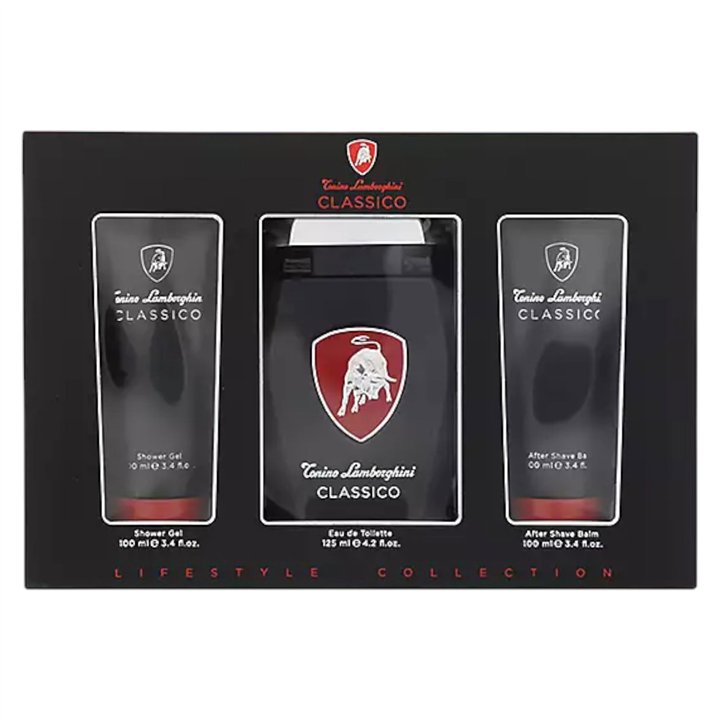 Set Tonino Lamborghini: Classico, Eau De Toilette, For Men, 125 ml + Classico, Hydrating, Shower Gel, All Skin Types, 100 ml + C