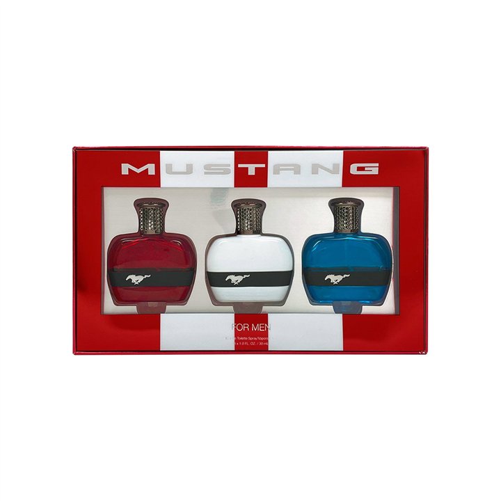Set Ford: Mustang Blue, Eau De Toilette, For Men, 30 ml + Mustang Red, Eau De Toilette, For Men, 30 ml + Mustang White, Eau De T