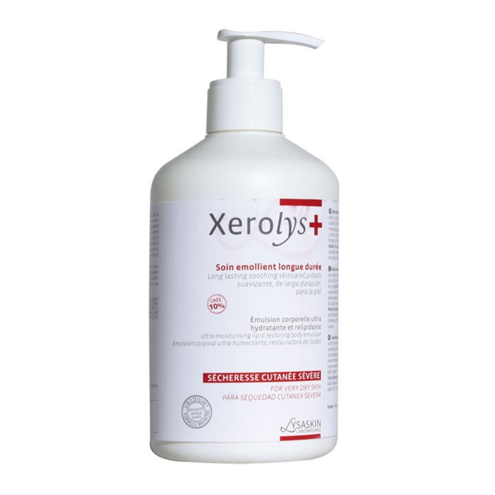 Lab Lysaskin, Xerolys+, Urea, Emollient, Body Emulsion, For Face & Body, Daily, 500 ml - Teknashop Ltd