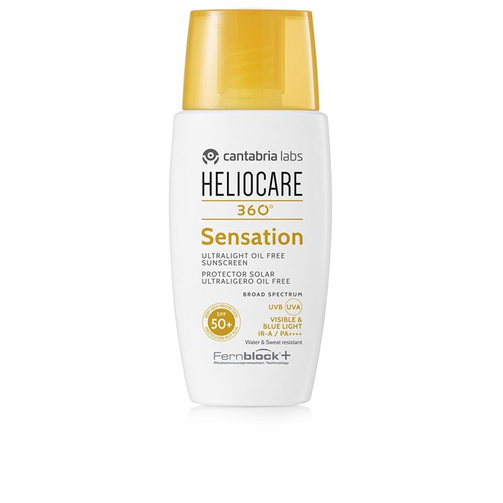 Cantabria Labs, Heliocare 360º Sensation, Protective, Sunscreen Cream, SPF 50+, 50 ml - Teknashop Ltd
