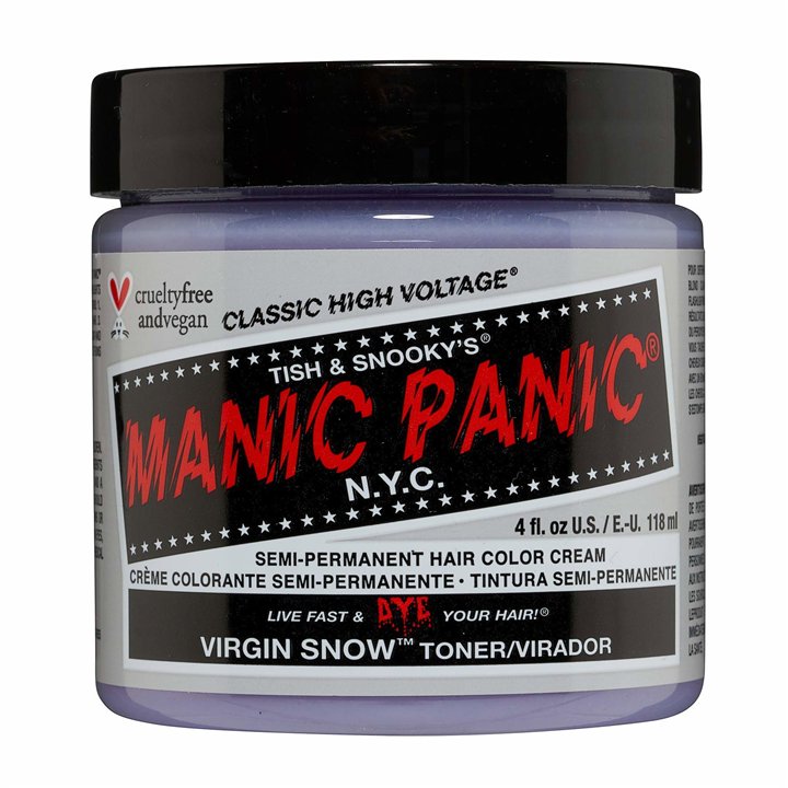 Manic Panic, Classic High Voltage Virgin Snow, Semi-Permanent Hair Dye,  Virgin Snow, 118 ml - Teknashop Ltd