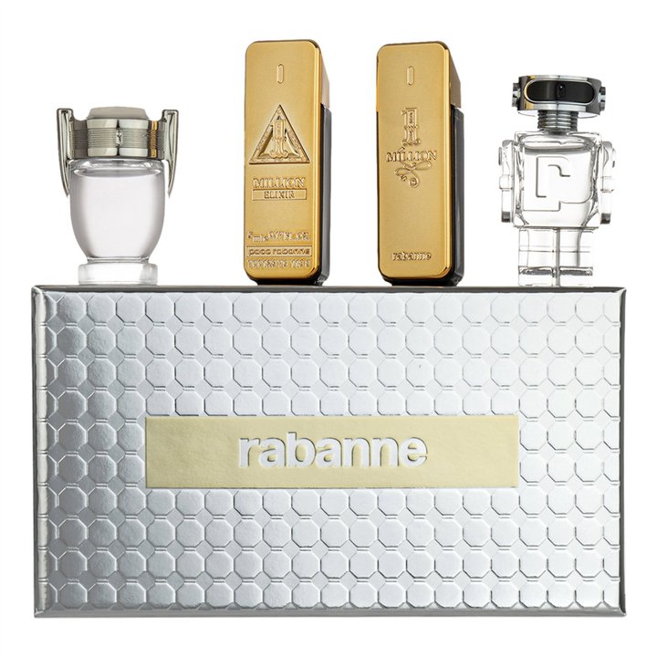Set Paco Rabanne: 1 Million Elixir, Parfum, For Men, 5 ml *Miniature + Phantom, Eau De Toilette, For Men, 5 ml *Miniature + Invi