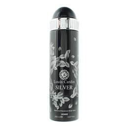 Louis Cardin, Silver, Deodorant Spray, For Men, 200 ml - Teknashop Ltd