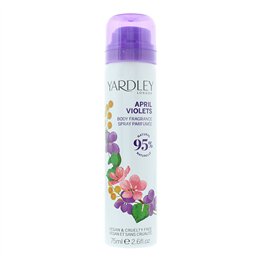 Yardley, April Violets, Deodorant Spray, For Women, 75 ml - Teknashop Ltd