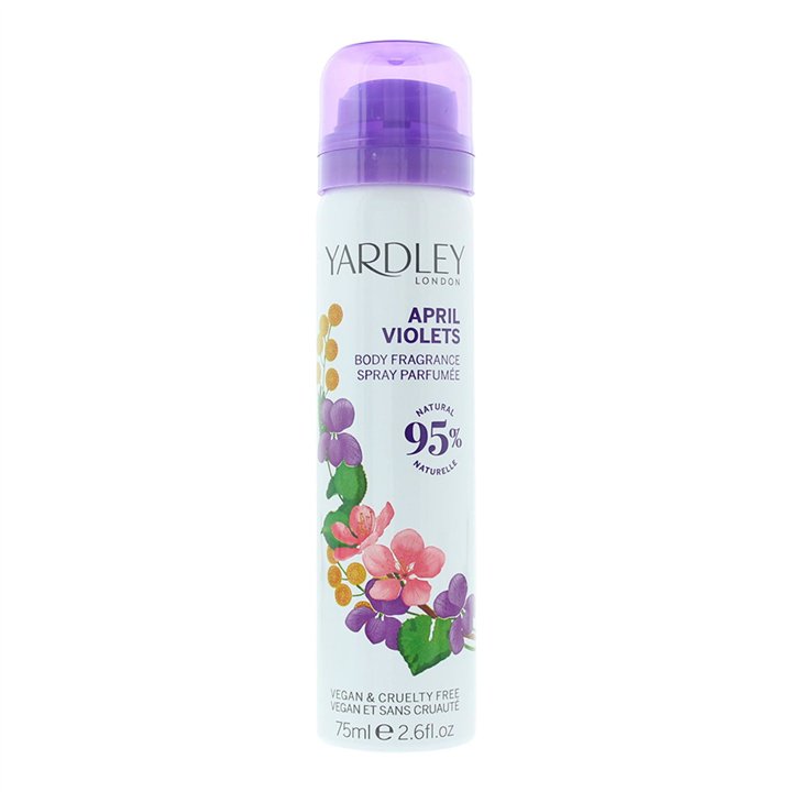 Yardley, April Violets, Deodorant Spray, For Women, 75 ml - Teknashop Ltd