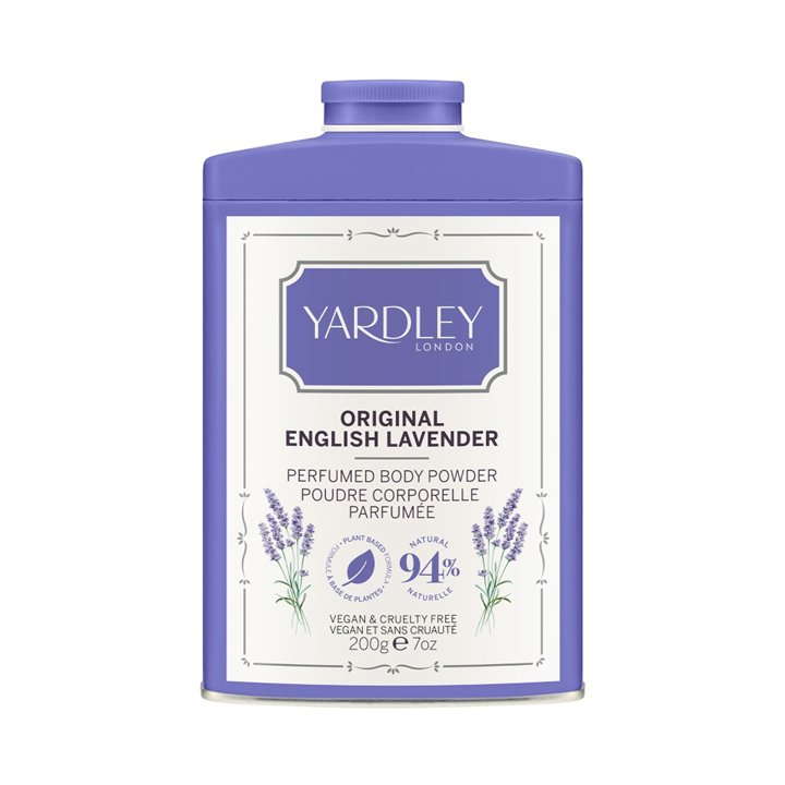 Yardley, English Lavender, Soothing, Body Powder, 200 g - Teknashop Ltd