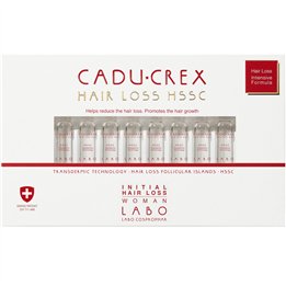 Labo Cosprophar Suisse, Cadu-Crex Initial Stage, Anti-Hair Loss, Ampoules Treatment Serum, For Scalp, For Women, 20 pcs, 3.5 ml 