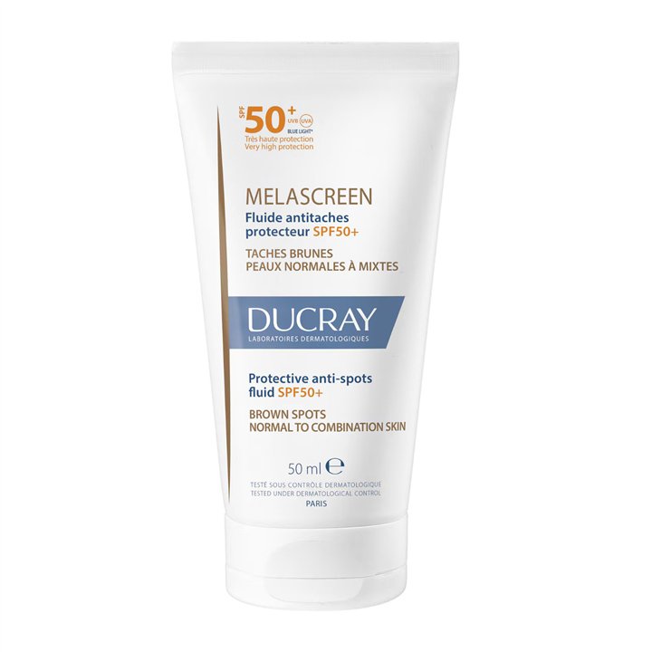 Ducray, Melascreen, Anti-Spots & Lightener, Fluid, For Face, SPF 50+, 50 ml - Teknashop Ltd