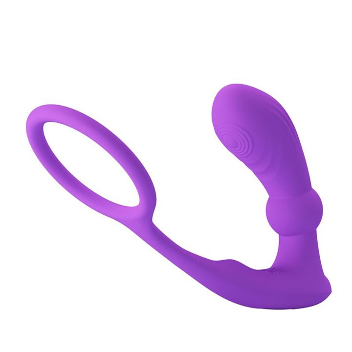 Warren Remote-Controlled Vibrating and Pulsating Anal Plug and Penis Ring - BI-040162W-1 - Teknashop Ltd
