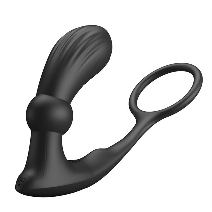 Warren Remote-Controlled Vibrating and Pulsating Anal Plug and Penis Ring - BI-040162W - Teknashop Ltd
