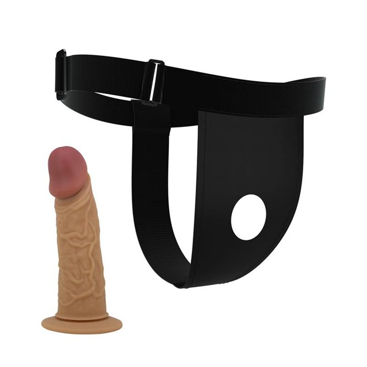 Houston Strap-On Harness with Hollow Dildo - BW-022073N - Teknashop Ltd