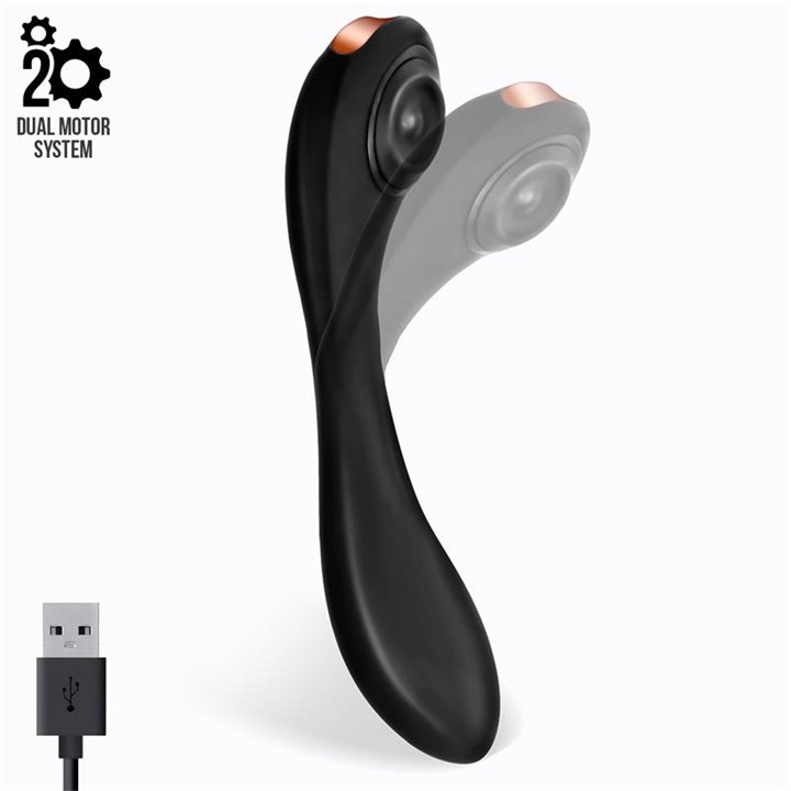 Pulsar Articulated Skeleton Vibrator with Pulsation Silicone USB - T-137 - Teknashop Ltd