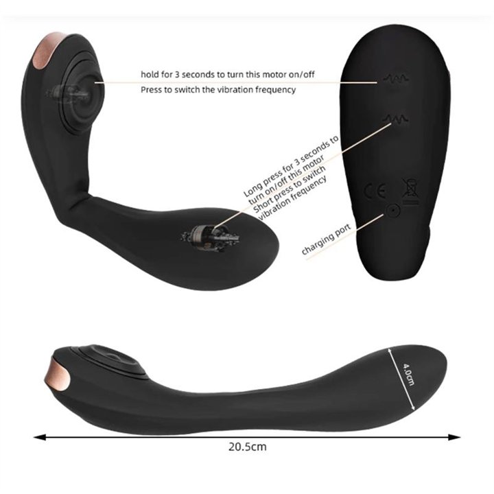 Pulsar Articulated Skeleton Vibrator with Pulsation Silicone USB - T-137 - Teknashop Ltd
