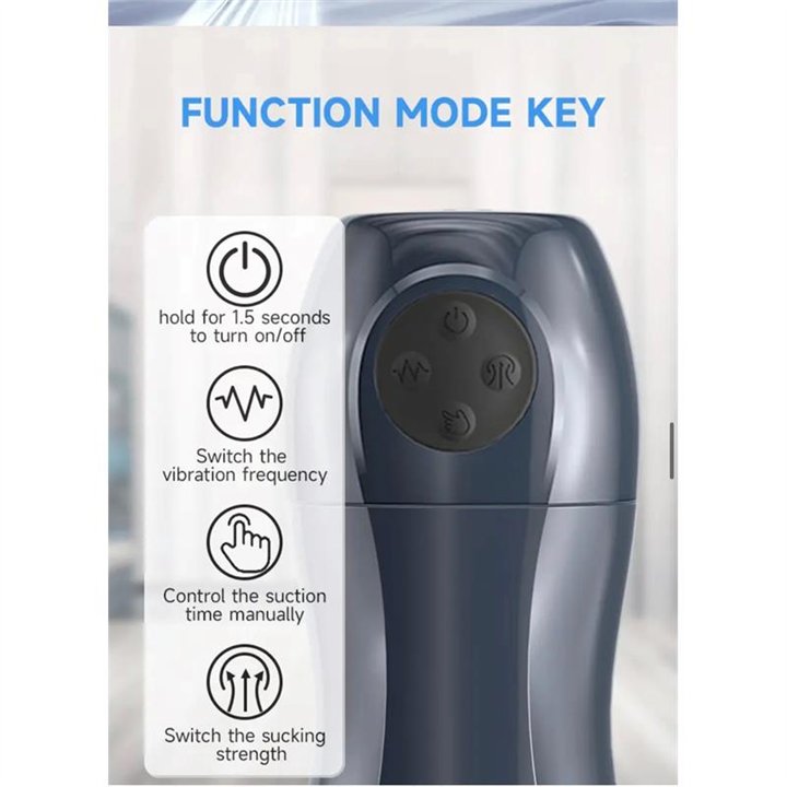 Tronik 2.0 Sucking and Vibrating Masturbator USB - T-036 - Teknashop Ltd