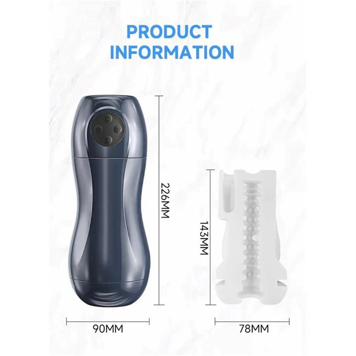 Tronik 2.0 Sucking and Vibrating Masturbator USB - T-036 - Teknashop Ltd