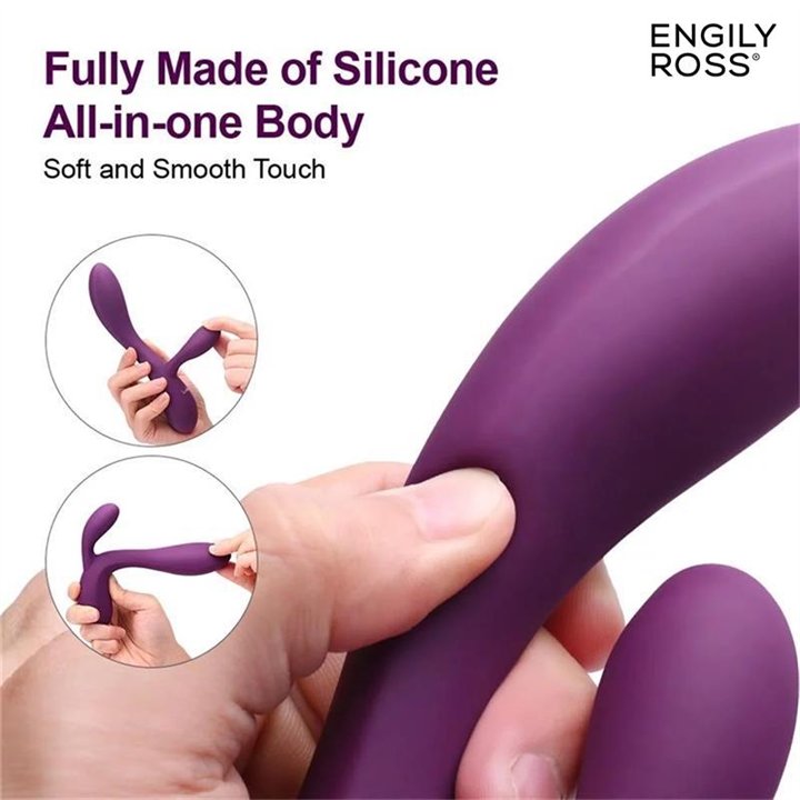 Bacall 3.0 Vibe Injected Liquified Silicone Double Motor USB - ER69002 - Teknashop Ltd