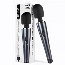 Wand Massager Relyme USB Silicone Black - T-105 - Teknashop Ltd