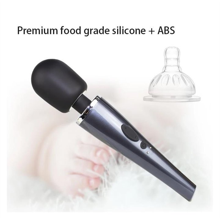 Wand Massager Relyme USB Silicone Black - T-105 - Teknashop Ltd