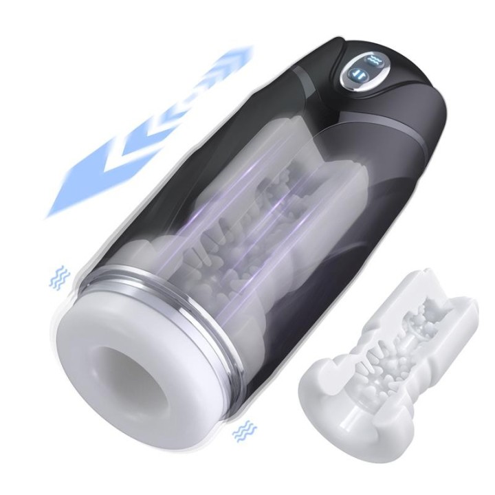 Orville Masturbator with Thrusting and Vibration - SQ-MA70084 - Teknashop Ltd