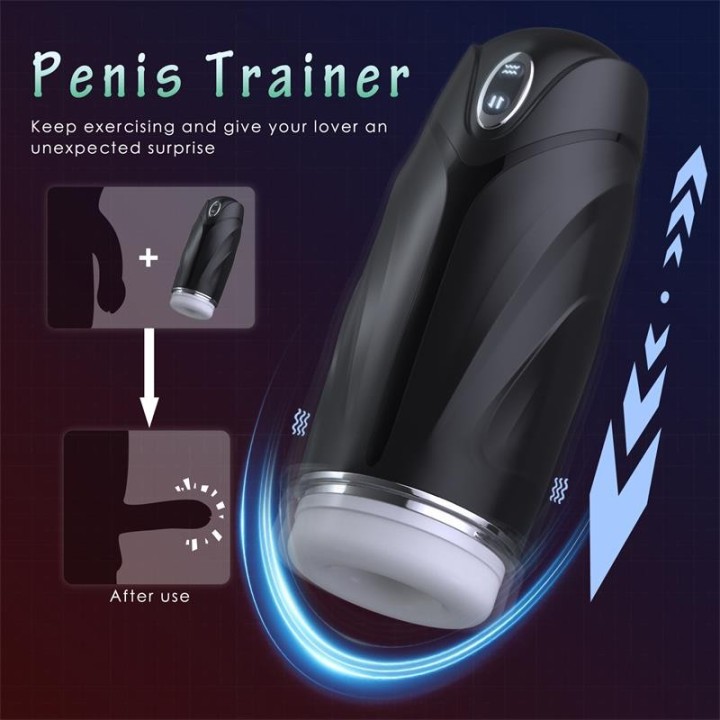 Orville Masturbator with Thrusting and Vibration - SQ-MA70084 - Teknashop Ltd
