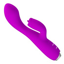 PRETTY LOVE - GLORIA RECHARGEABLE RABBIT VIBRATOR-WATERPROOF PURPLE - D-237378 - Teknashop Ltd
