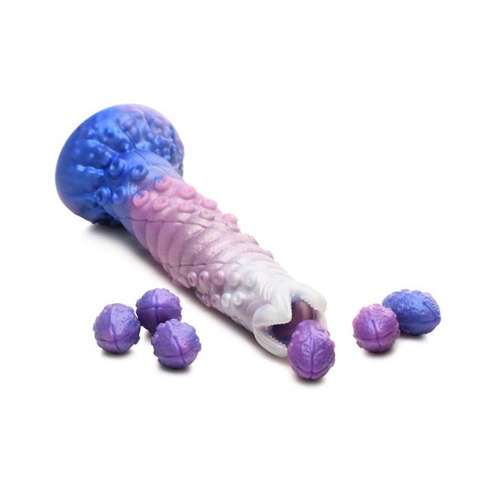 Tenta-Queen Ovipositor Dildo with 6 Eggs - 848518055255 - Teknashop Ltd
