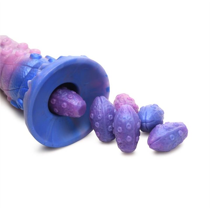 Tenta-Queen Ovipositor Dildo with 6 Eggs - 848518055255 - Teknashop Ltd