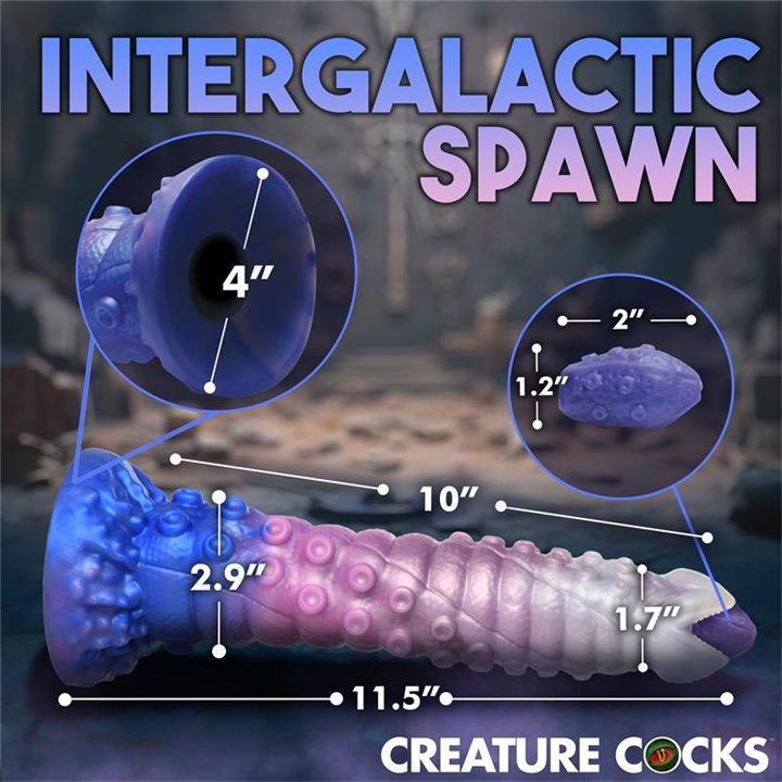 Tenta-Queen Ovipositor Dildo with 6 Eggs - 848518055255 - Teknashop Ltd