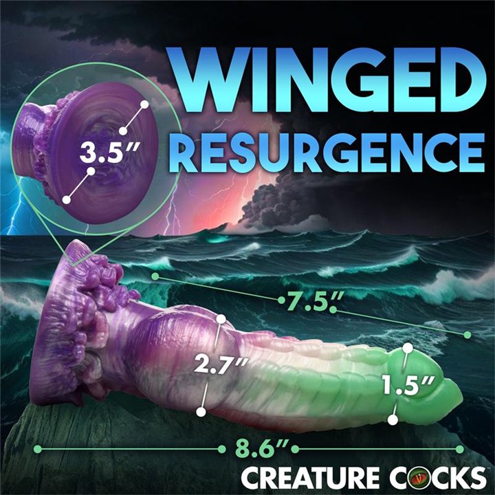 Aqua Phoenix Silicone Dildo - 848518053725 - Teknashop Ltd